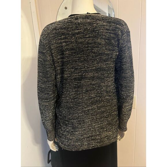 RARE Vintage’70 Errulat Modelle Germany black and gold vintage open Cardi S - Picture 3 of 6